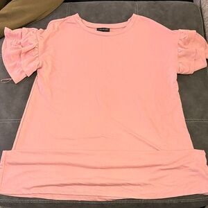 Lane Bryant Light Pink Short Sleeve Dreas